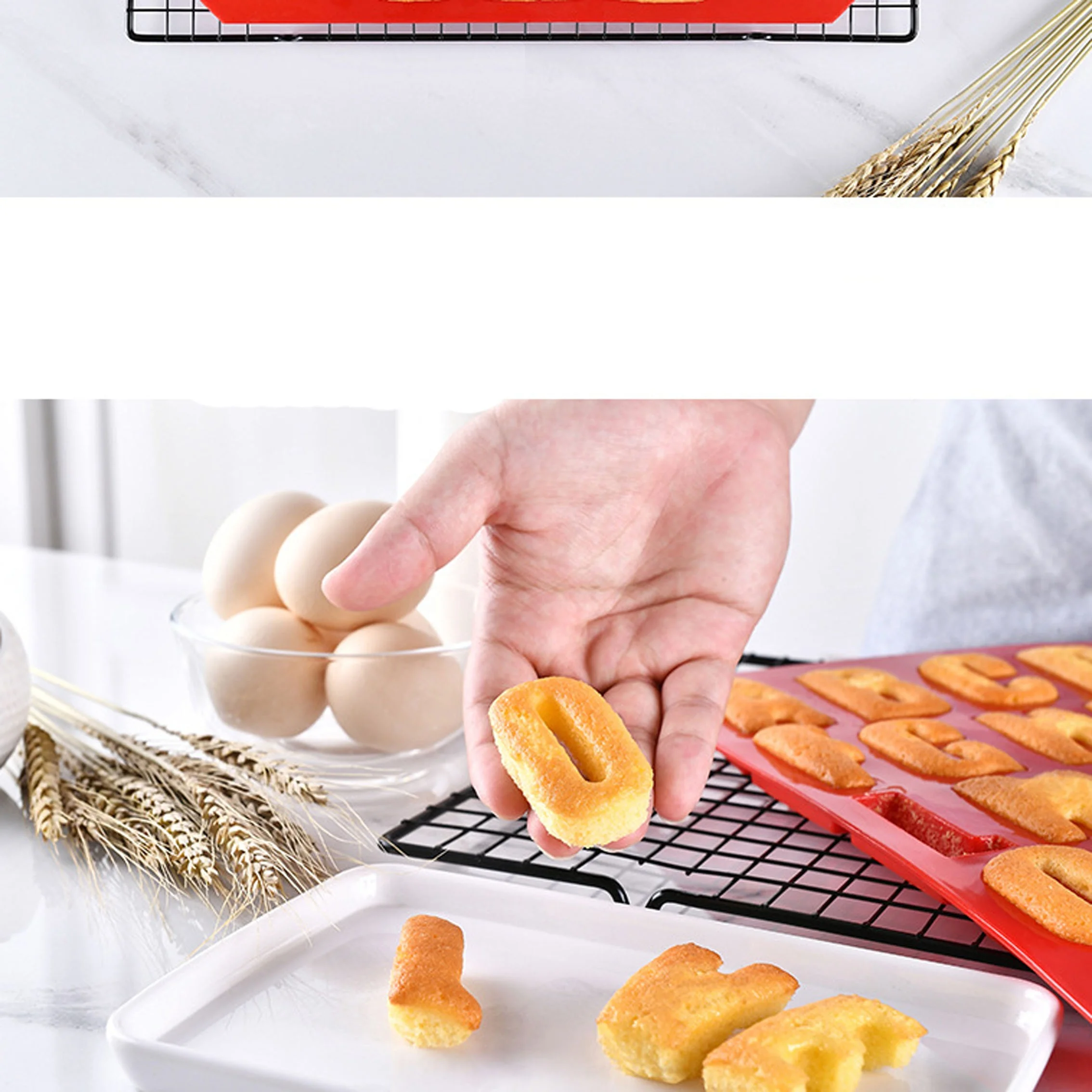 Лидер продаж на Amazon прямоугольные буквы алфавита форма для торта инструмент