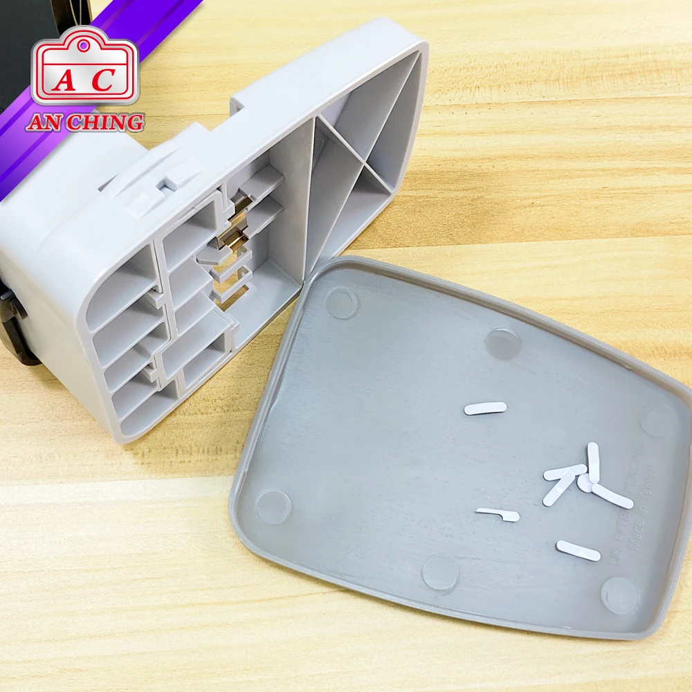 Black Handle White Metal Base Plastic Card Slot Punch