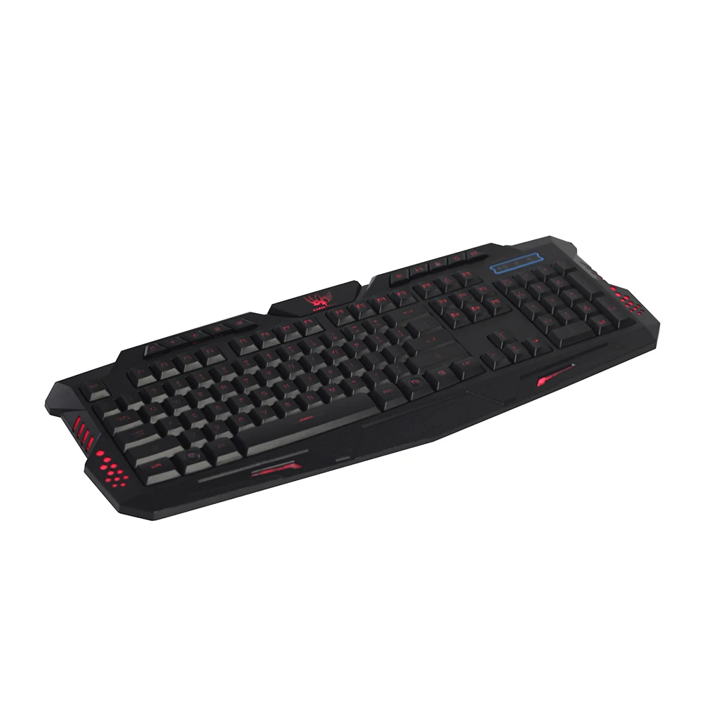 
LED Backlit Gaming Keyboard Mechanical Feeling and Waterproof USB Wired Keyboard for Pro PC Gamer or Office 