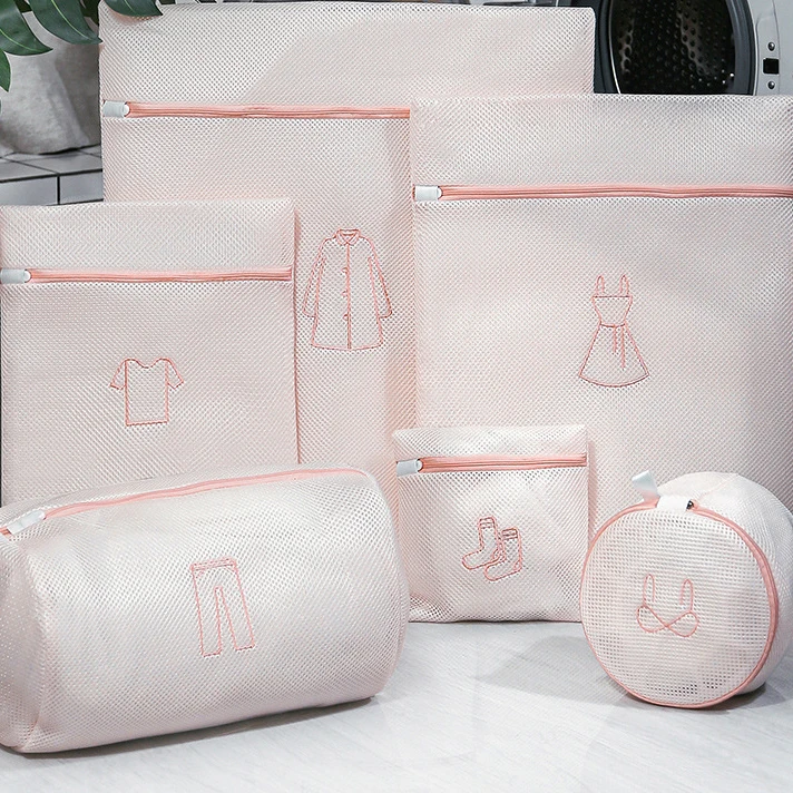 2024 индивидуальный логотип квадратный дорожный белый отель экологически чистый складной мешок для стирки