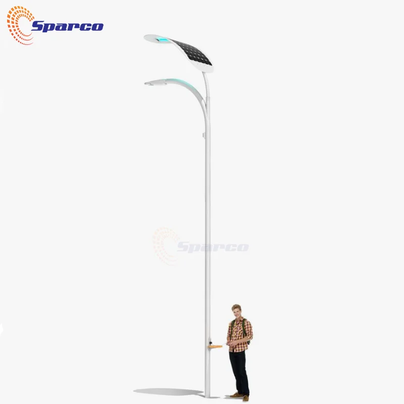  Высокотехнологичное порошковое покрытие Sparco Многофункциональный Умный уличный фонарь на солнечной