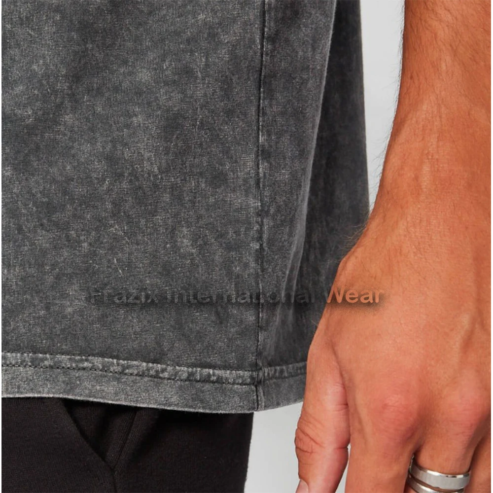 customized men Acid Wash T-shirt hot sale product for sale