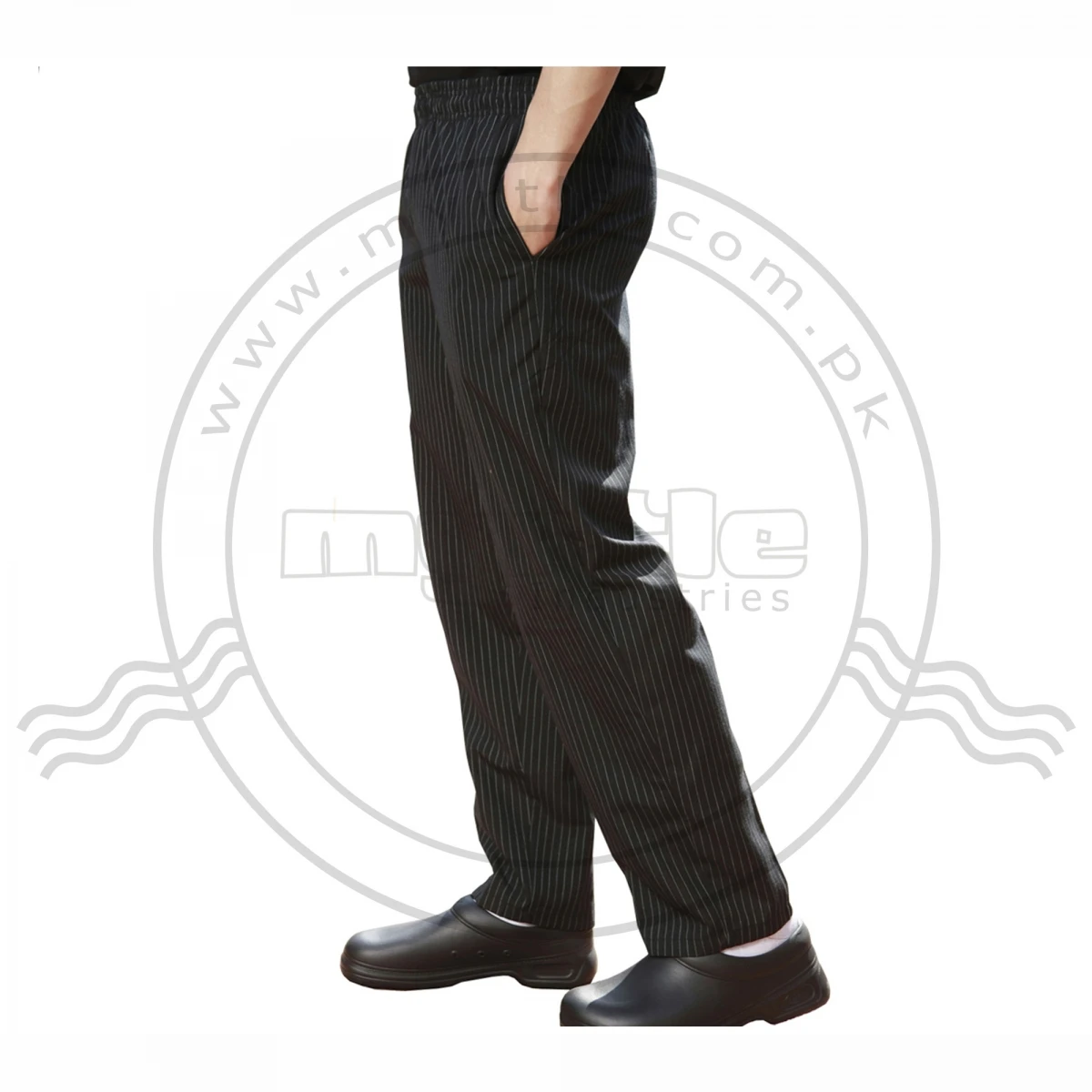 
Factory hot sale chef trousers striped for men 