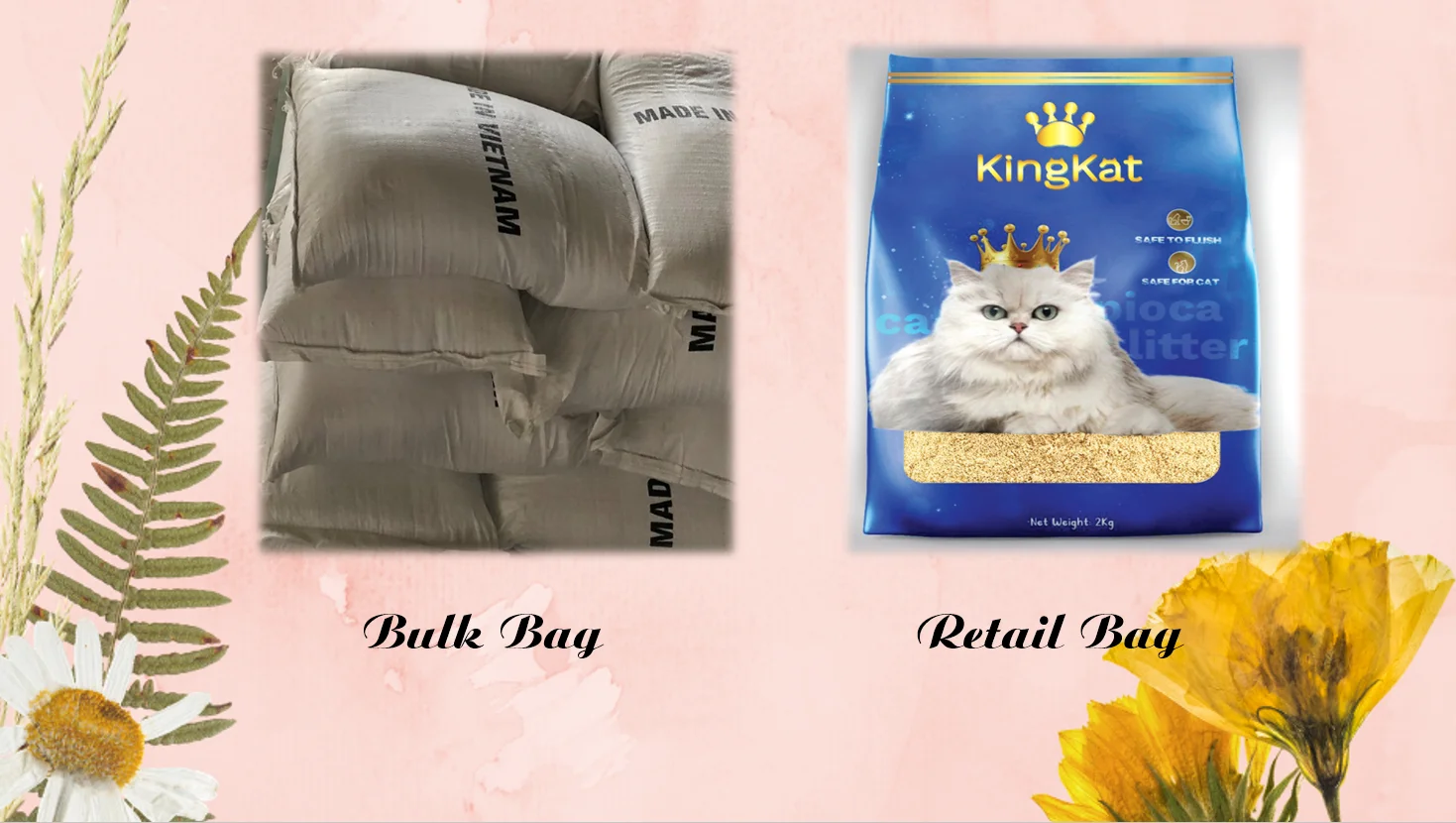 TAPIOCA CAT LITTER OEM SERVICE BY ABIMEX VIETNAM FASTER CLUMPING SOLUTION ECO FRIENDLY