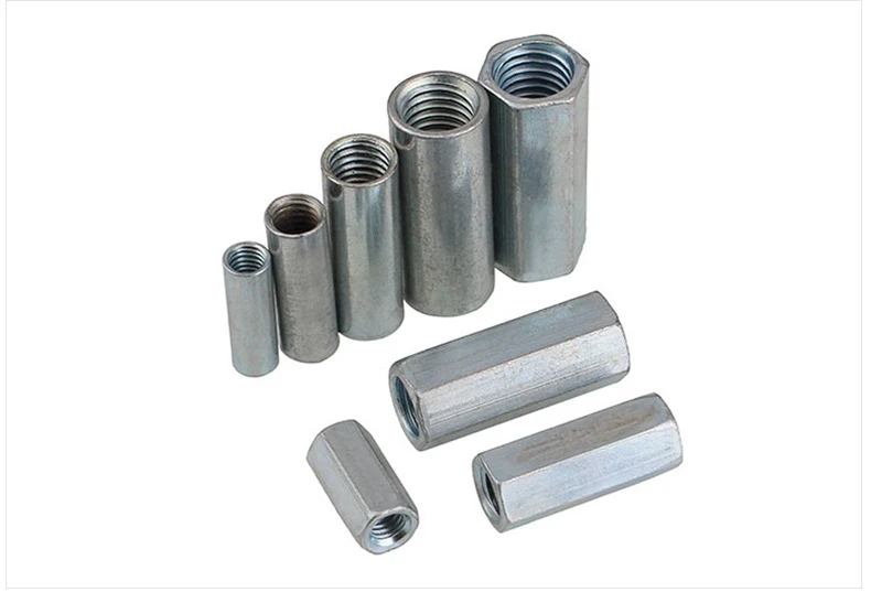 Carbon Steel Galvanized DIN6334 Long Hex Coupling Nuts