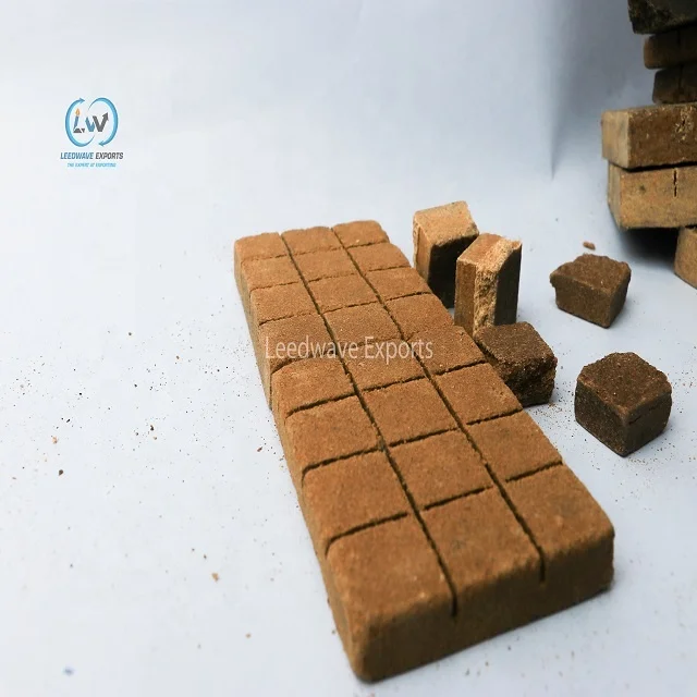 Древесная плита твердое топливо коричневый воск и опилки кубов пожарный стартер