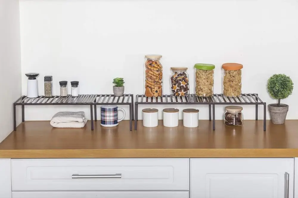 Cabinet organizer / kitchen organization shelf tray/ bathroom storage rack / Wire stand