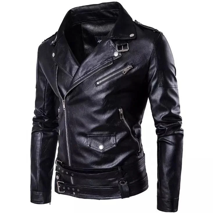 Men Casual Outdoor Leather Jacket Daily Life Warm Winter Leather Jacket