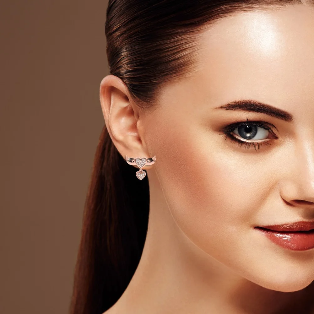 Diamond Earring Christmas & New Year Jewelry Girls Real Diamond Earring 2022 Sale Super September Solitaire Earring at Wholesale