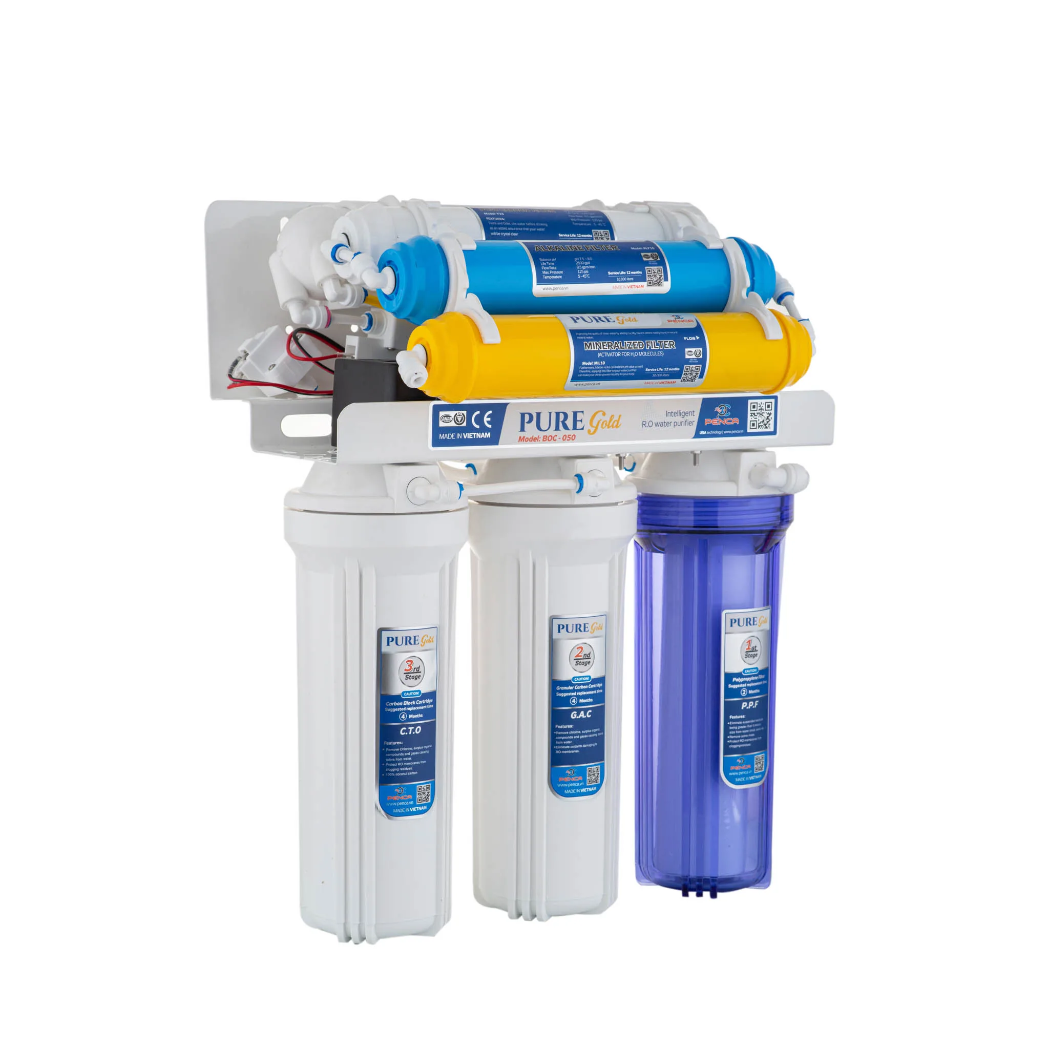 Высокое качество 8 комплектов в партии этап щелочной воды при помощи обратного осмоса фильтр для дома