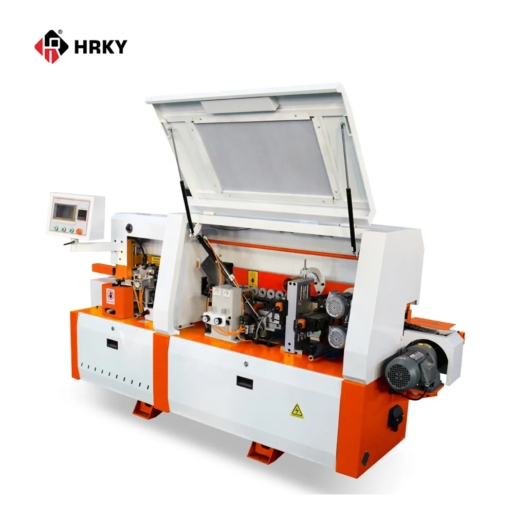 HR515-4 деревообрабатывающий станок для облицовывания кромок высокоскоростная полностью автоматическая машина изготовления ПВХ дома нержавеющая сталь кухонный Кабинет двери фанерный