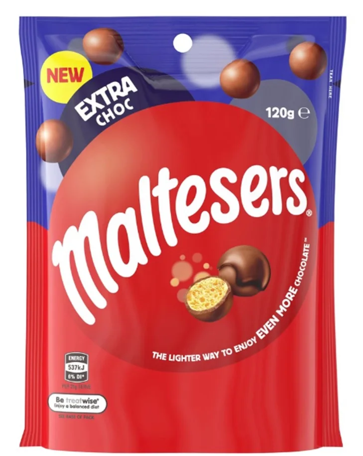 
 Мальтезеры Экстра молока шоколад 120 г пакет  