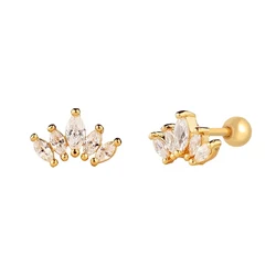 CANNER Tarnish Free Jewelry 18K Gold Plated Piercing Jewelry Ear Piercing Earrings Studs