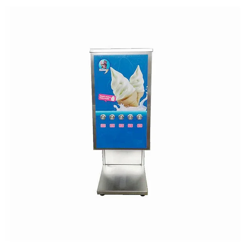 One Shot Machine/one-off Dessert Dispenser Inexpensive Ice Cream Making Equipment Silver Stainless Steel New Product 2022 Motor