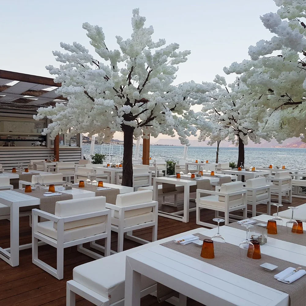 white cherry blossom tree artificial  indoor cherry blossom tree blossom tree bonsai for wedding decoration