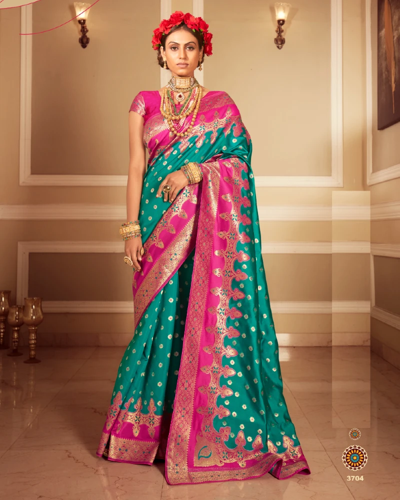 Wedding And Party Wear Saree For Ladies Best And High Quality Silk Sari from India Pakistani sari Latest Ethnic Wear Saree