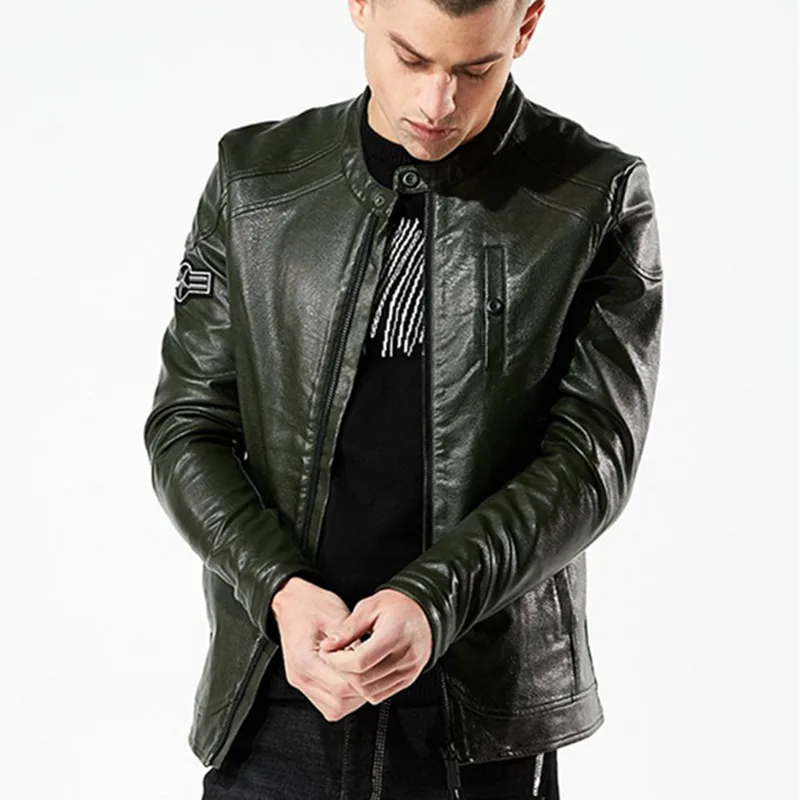 Новинка 2021 модные зимние меховые куртки мотоциклетные с воротником-стойкой повседневное пальто мужская куртка-бомбер из искусственной кожи верхняя одежда