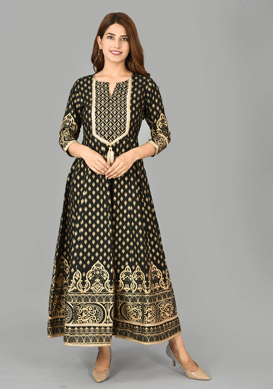 Beautiful Anarkali Dress For Women Rayon kurtis Indian Anarkali Office Wear Dress