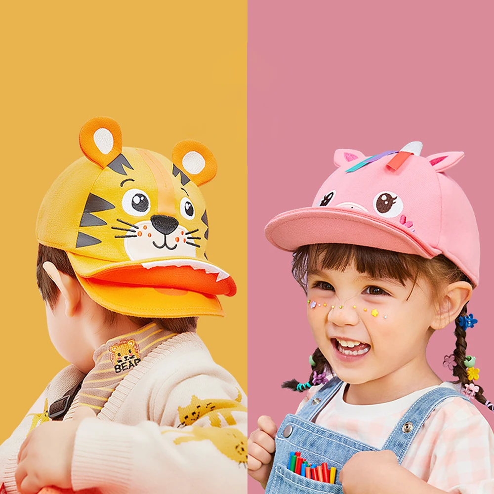 Wholesale Casual Baseball Cap With Embroidery Character Baby Cap Kids Baseball Hat