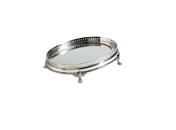towel put in tray from manufacturer from india anticqe & Nickel and antique two tone color for impression tie tray for table