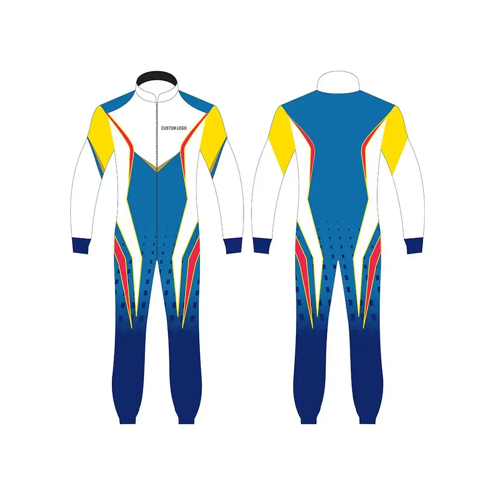 Custom made leather go kart car racing suit for men