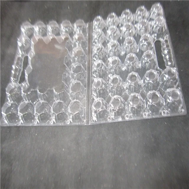 Factory manufacture recyclable blister egg packaging clear plastic PVC egg box