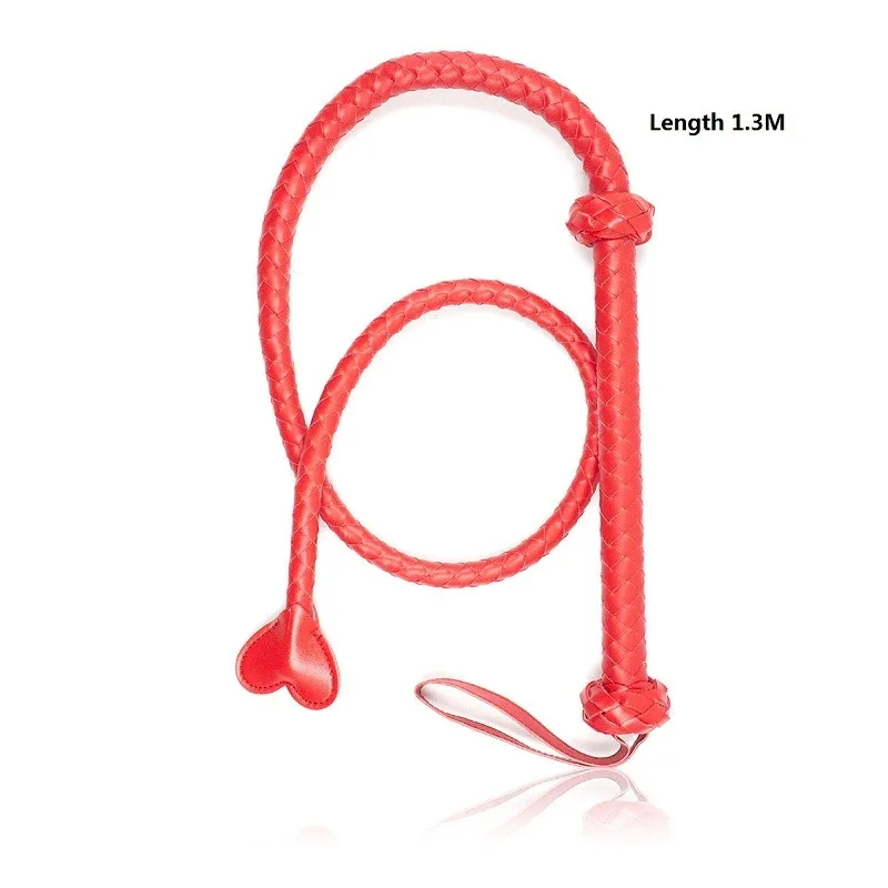 4 2 фута кожаный кнут для лошади быка выбор цвета: черный или красный