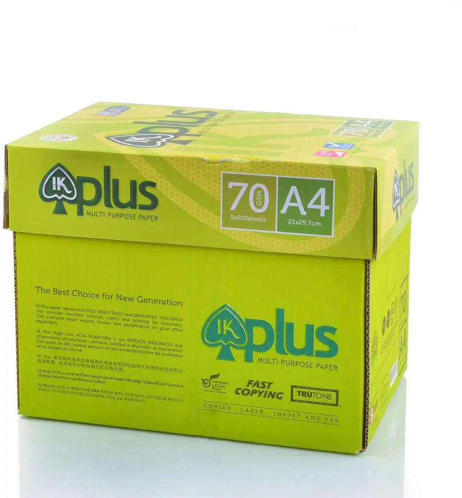 ik yellow a4 paper a4 copy paper 80gsm 70gsm copier paper