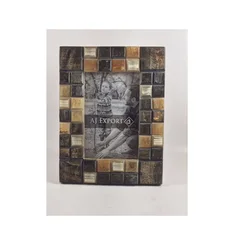 DECORATIVE MODERN HORN PHOTO FRAME. Bone & Resin Inlay Photo Frame Top Design Wall Decor Mother of Pearl Picture Frame Wall Art