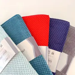 custom packaging dish drying mat for kitchen counter 2021 new dish drying mat for drying dishes by reliable manufacturer