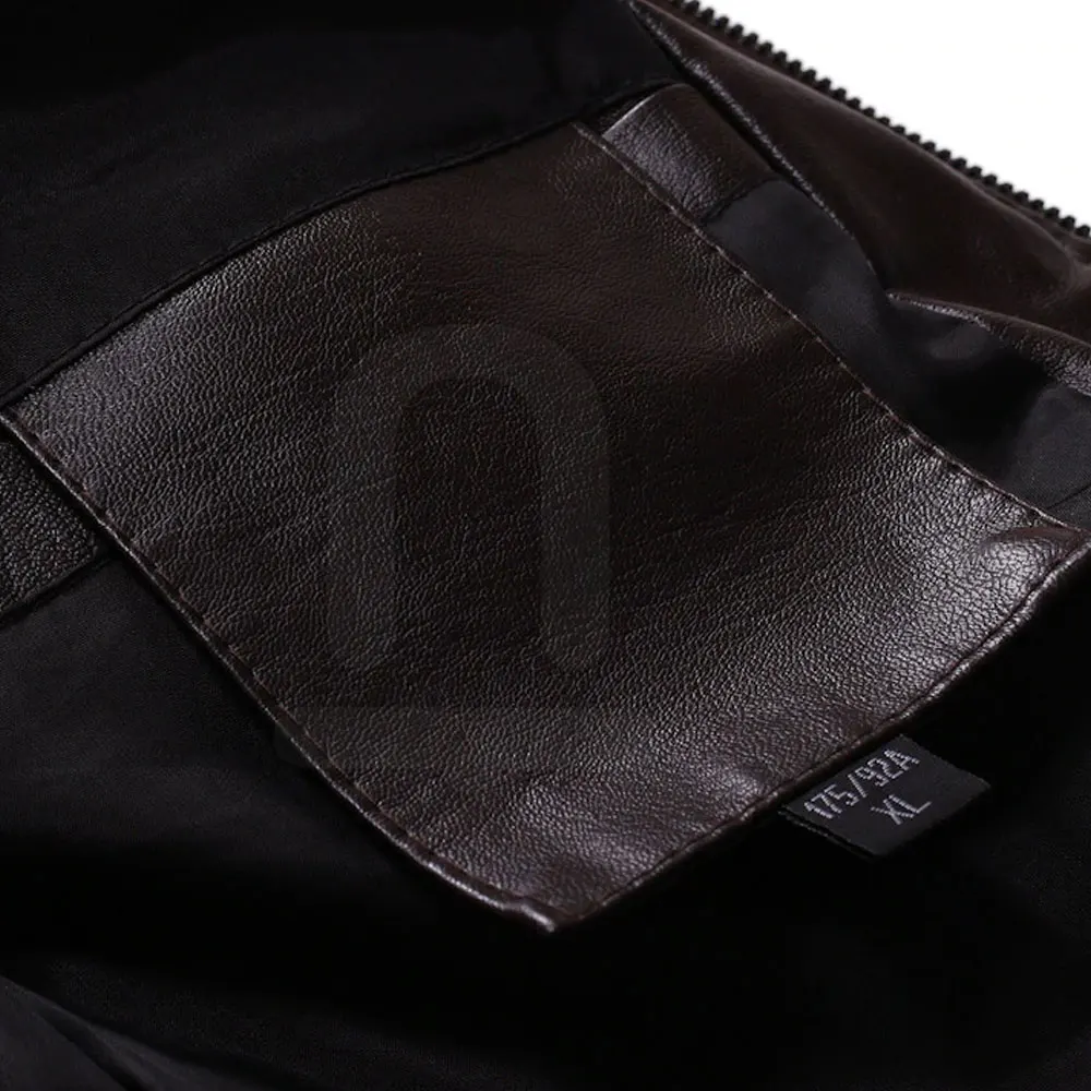 Индивидуальный дизайн мужская кожаная куртка лидер продаж облегающая