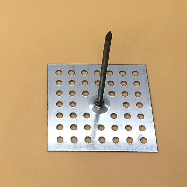 ПЕРФОРИРОВАННОЕ основание из нержавеющей стали, скальная шерсть, фиксирующий изоляционный штифт для крепления огнестойкого здания