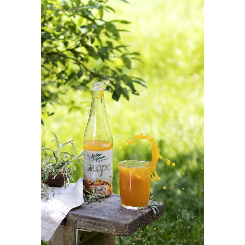 Best quality 100% natural sea buckthorn Russian Mors juice drink, wholesale soft drinks