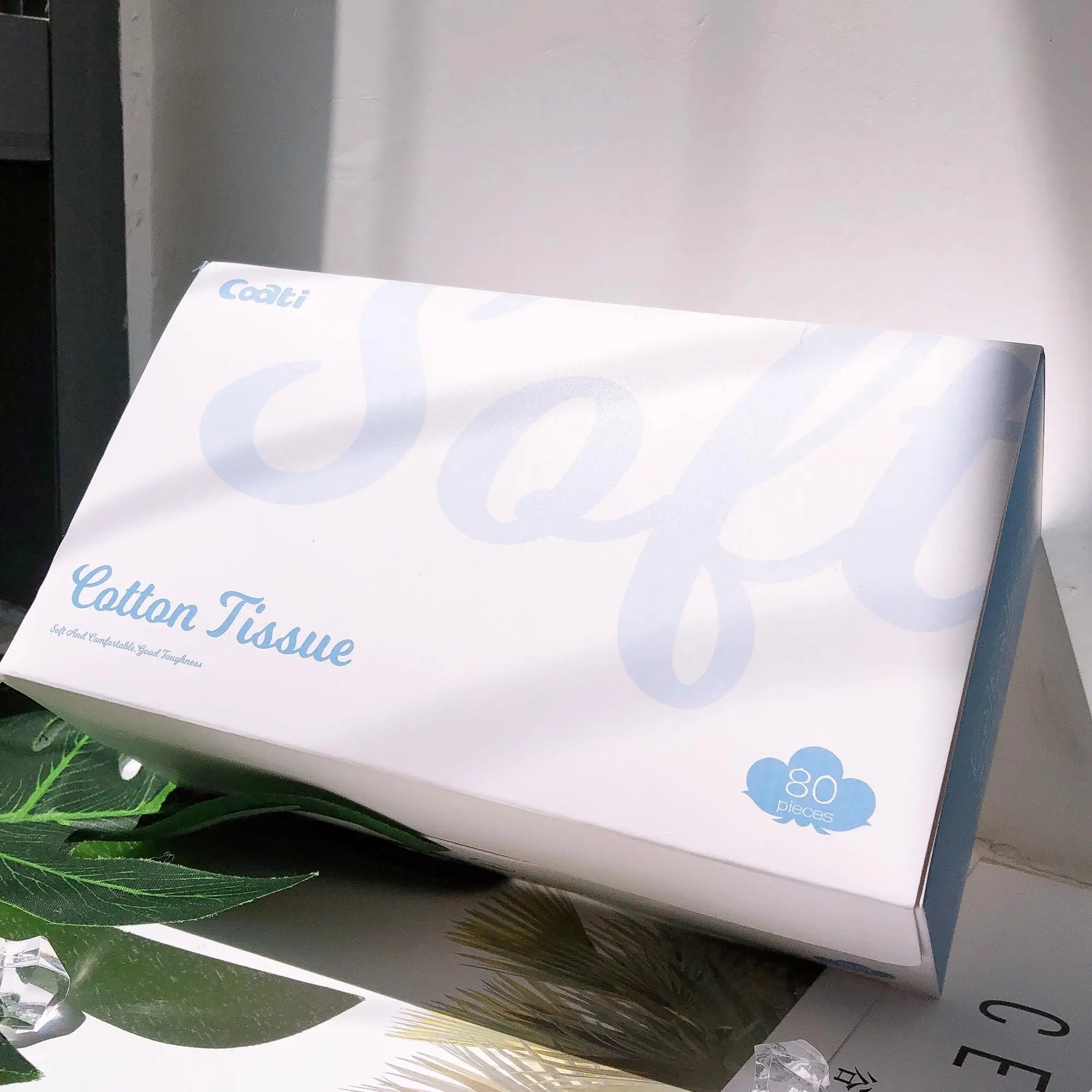 
Hot sale high quality facial cotton tissue facial tissue from china 