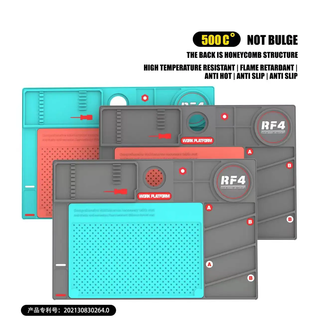 RF4 микроскопический силиконовый ремонтный термостойкий Универсальный Коврик для обслуживания микроскопа изоляционный коврик пайки BGA