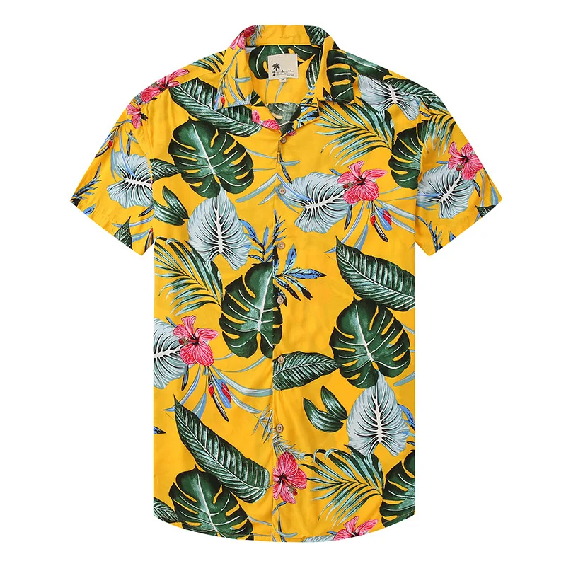 New Arrivals Factory Price Casual Shirts For Men Summer High Quality Summer Shirts Men Printed Hawaiian