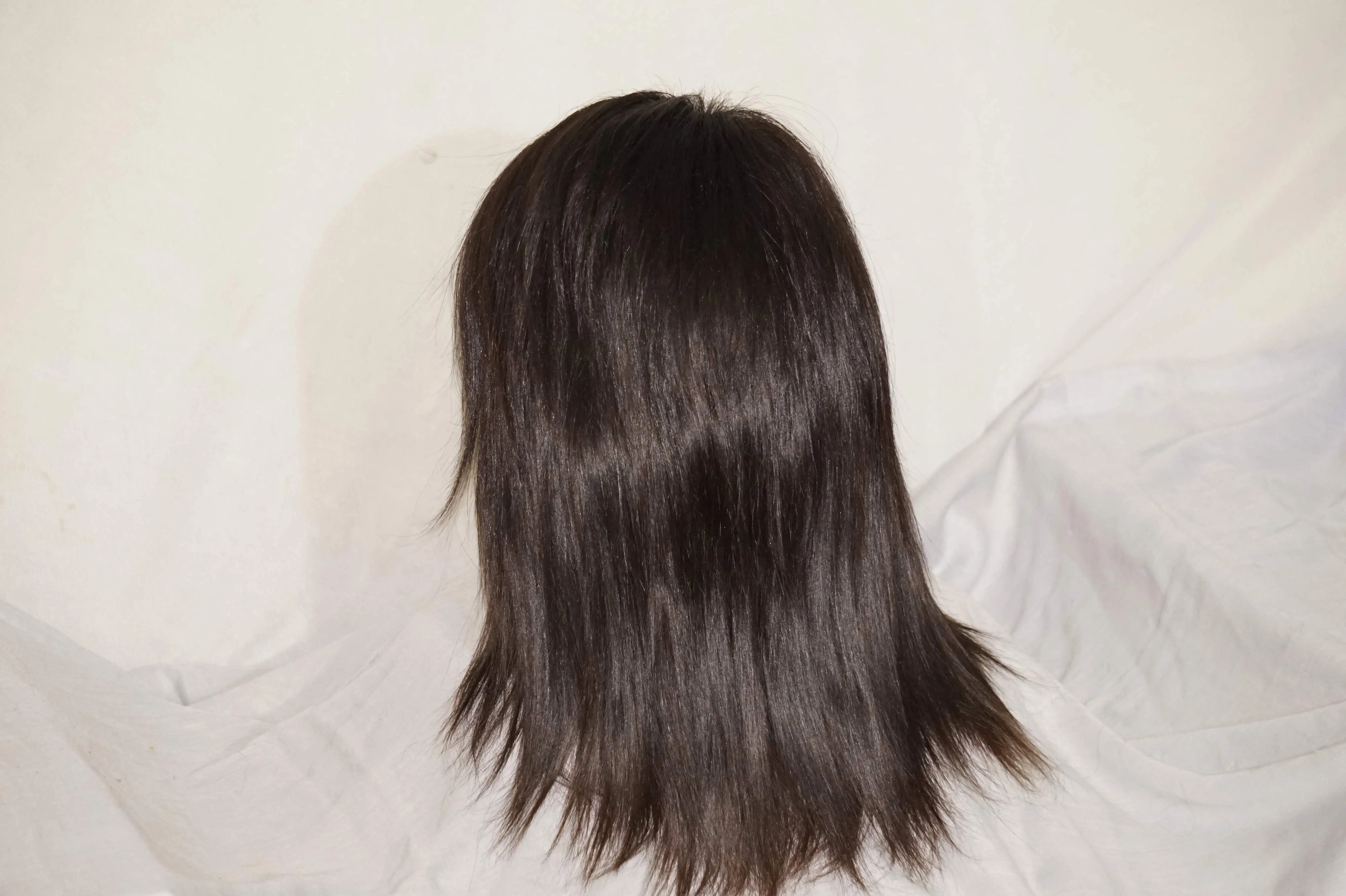 Indian Straight Frontal and Closure Wigs 100% Natural hair Customized Wigs Indian Raw hair Wigs for Black women Baby Hair