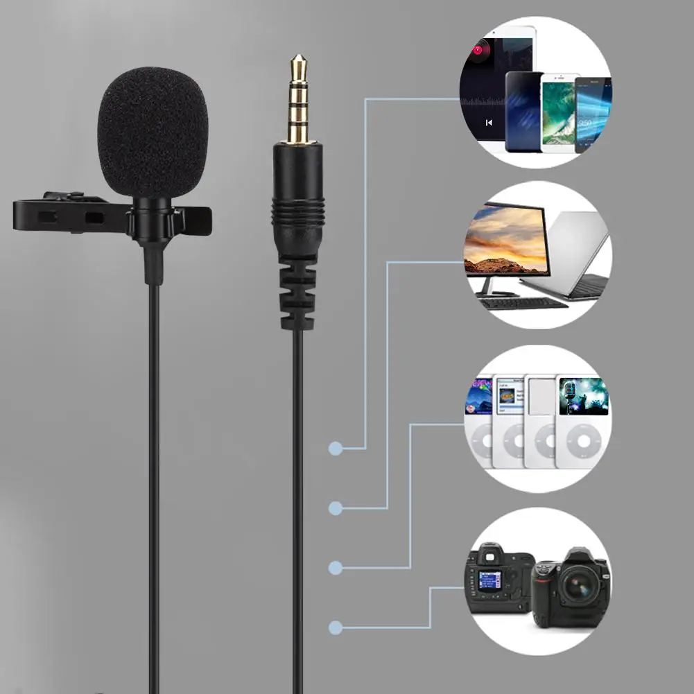 1 5 м мини петличный микрофон конденсаторный всенаправленный проводной mikrofo для телефона Ноутбук