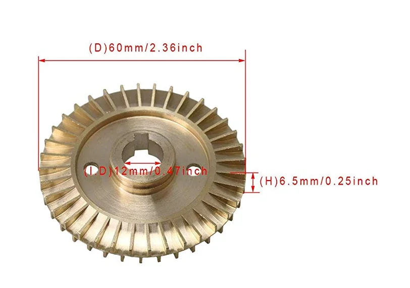 China factory CNC alloy cooper compressor vacuum dust collector centrifugal pump impeller