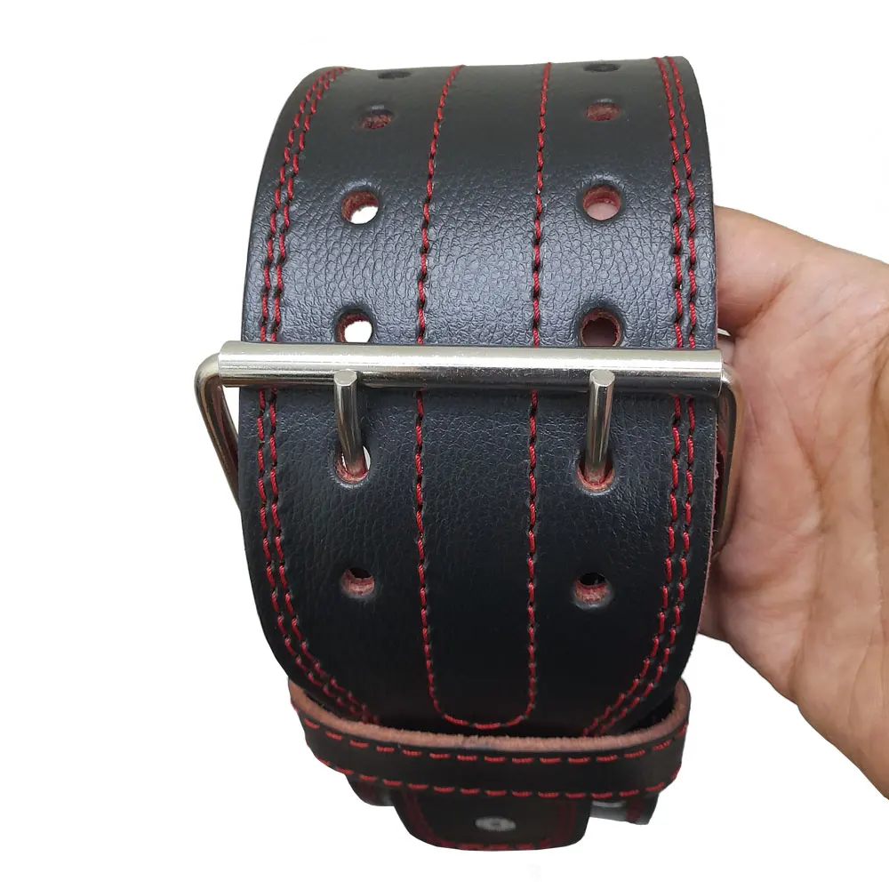 5mm Weightlifting Belt for Gym Fitness Training Workout Cross fit Bodybuilding leather power belt for gym Custom Logo And Design