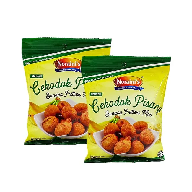 High Quality Premix Flour Fried Banana Instant Mix Banana Fritters Flour Cekodok Pisang Halal Certified Muslim Friendly
