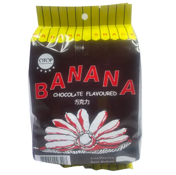 
Crispy Banana Chocolate Flavor Snack Thailand 