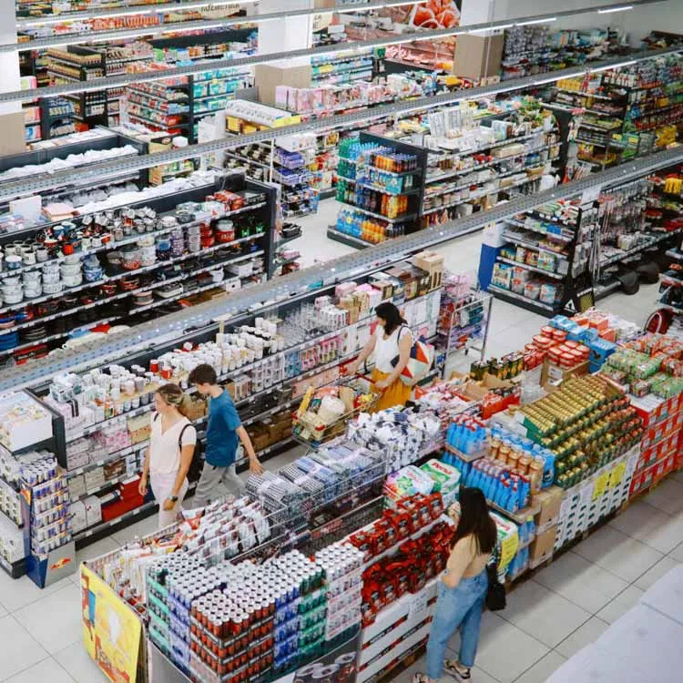 Customized used Supermarket Display Shelves Racks Gondola for Shop Stands Retail Grocery Store Rack