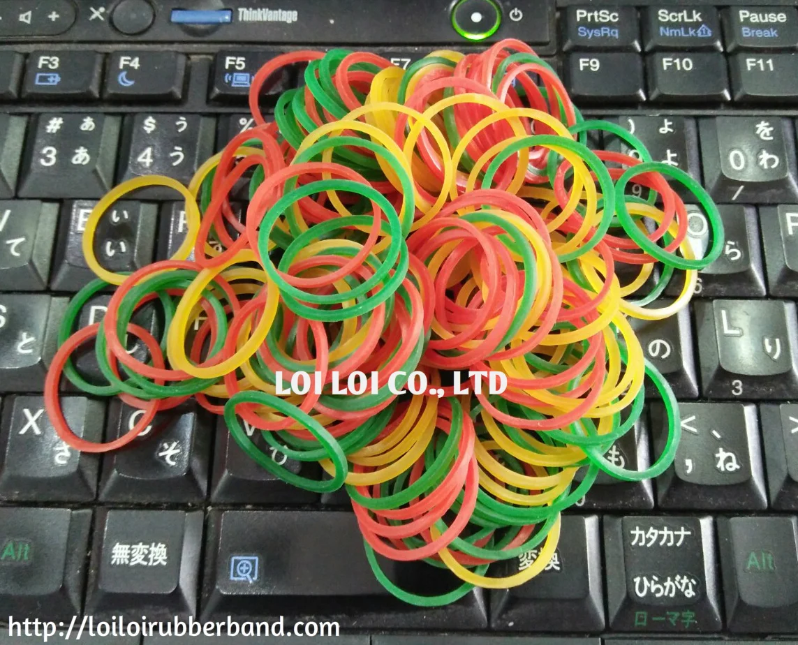 
Wholesale High elasticity Eco-friendly Durable Rubber Band 100% rubber content / Pure Rubber band for money or stationery 