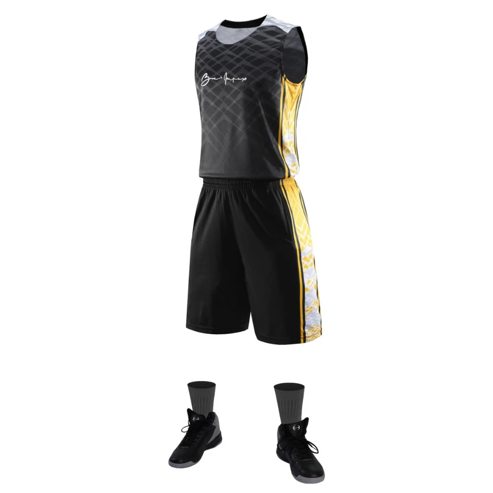 Custom your team logo Basket Ball Uniform men women boys basketball training jersey set