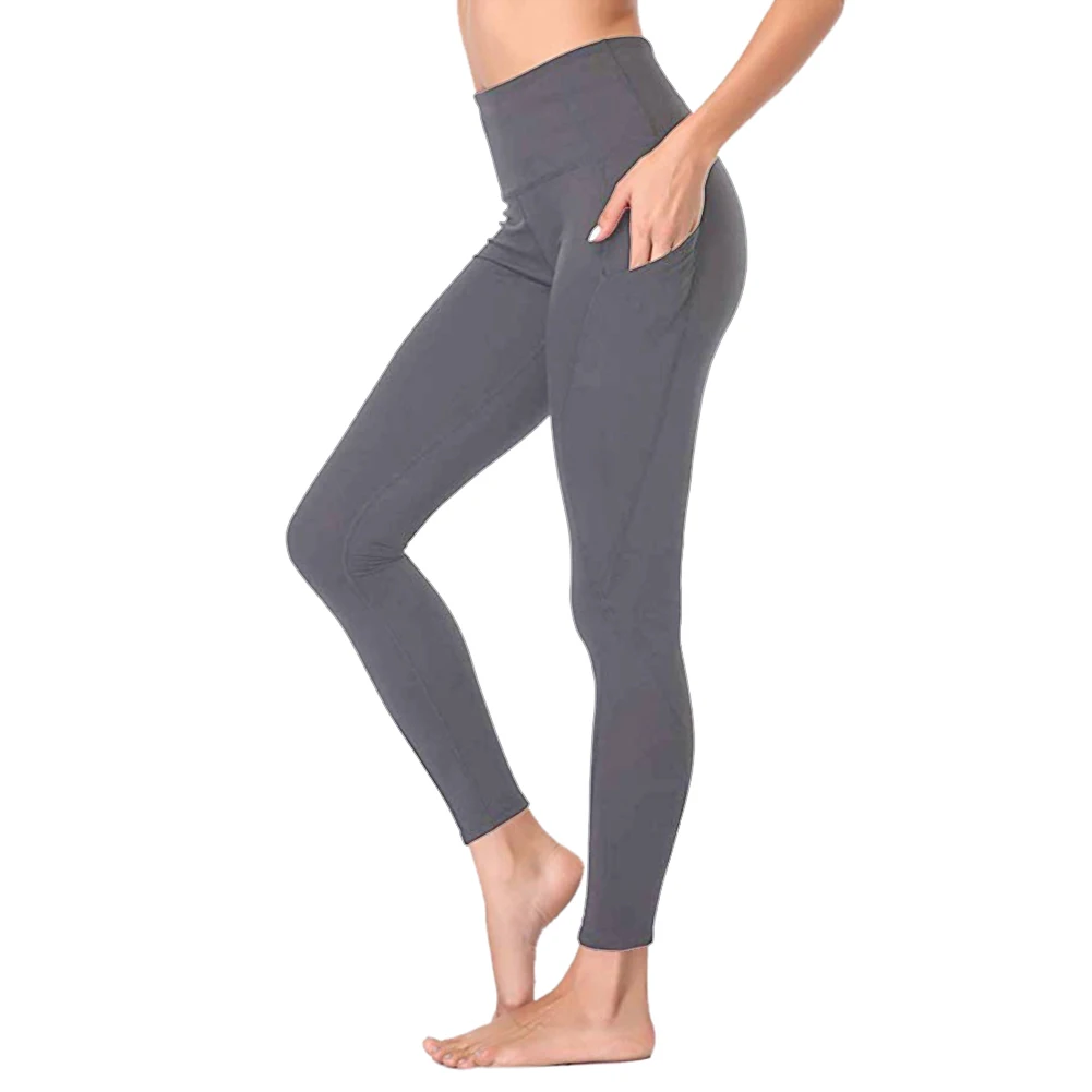 Free Sample Hot Sale Green High Waisted  Ultra Soft Yoga Workout Legging with Camel Toe Free for Sports