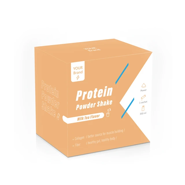 
Milk Tea flavor Protein powder shake with whey protein concentrate for exercise and sport nutrition with collagen and fiber 