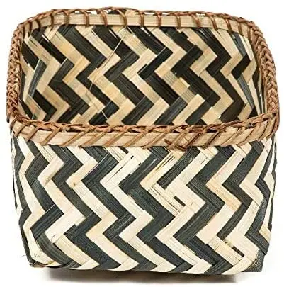 Compactor Bamboo Woven Storage Basket Bamboo Basket Bamboo Storage Basket Cheap Price High Quality Product For Sale