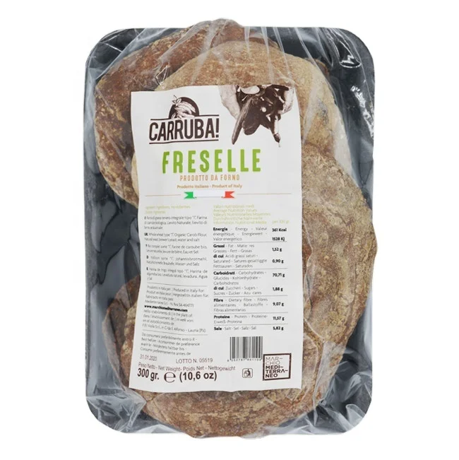 
 Cilento Artisan, Сделано в Италии, Carruba! Лоток Friselle Tonde 300 г  