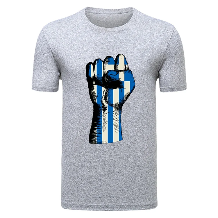 Top Quality Cotton/Polyester Greek Wear T-Shirts With All Colors And Customized Logo And Designs In Wholesale Price